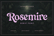 Rosemire - Elegant Display Serif, a Serif Font by Ckybe's Corner (Thumbnail 1 of 7)