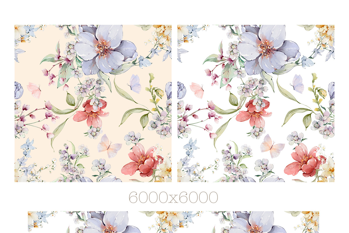 Watercolor flowers botanical bundle, a Decorative Illustration by Edith’s World (Photo 6 of 15)