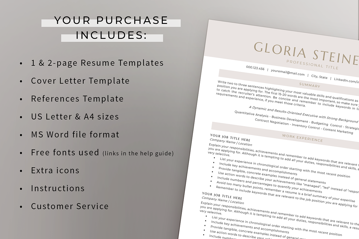 ATS Resume & Cover Letter - Word, a Resume Template by Resume Bureau (Photo 5 of 5)