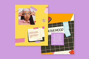 Pinelope Playful Instagram Templates, a Social Media Template by rainbojelia