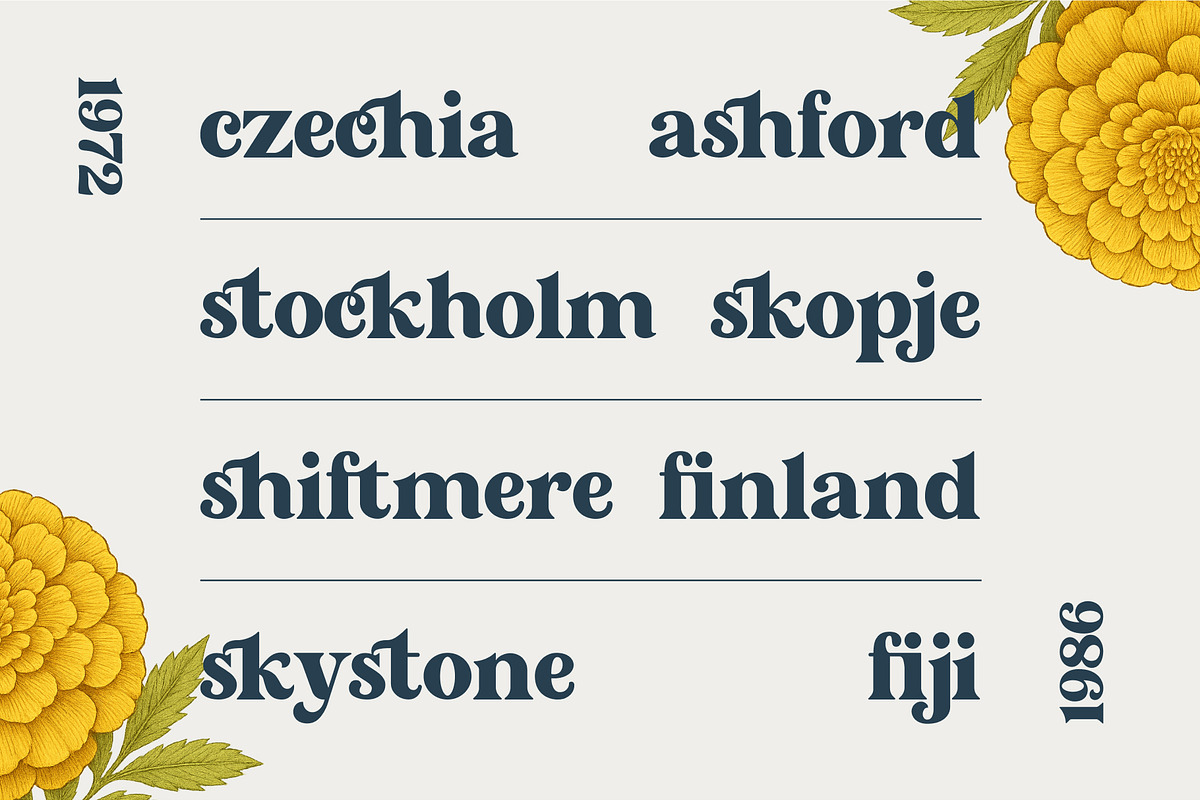 Marigold Magic: Vintage Serif Font, a Serif Font by Helotype (Photo 4 of 8)