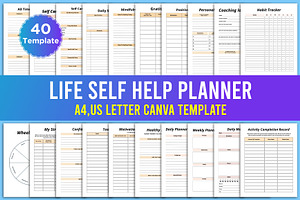 Editable Life Self Help Planner