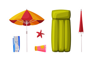 Travel and Vacation Symbol and, an Object Illustration by TopVectors