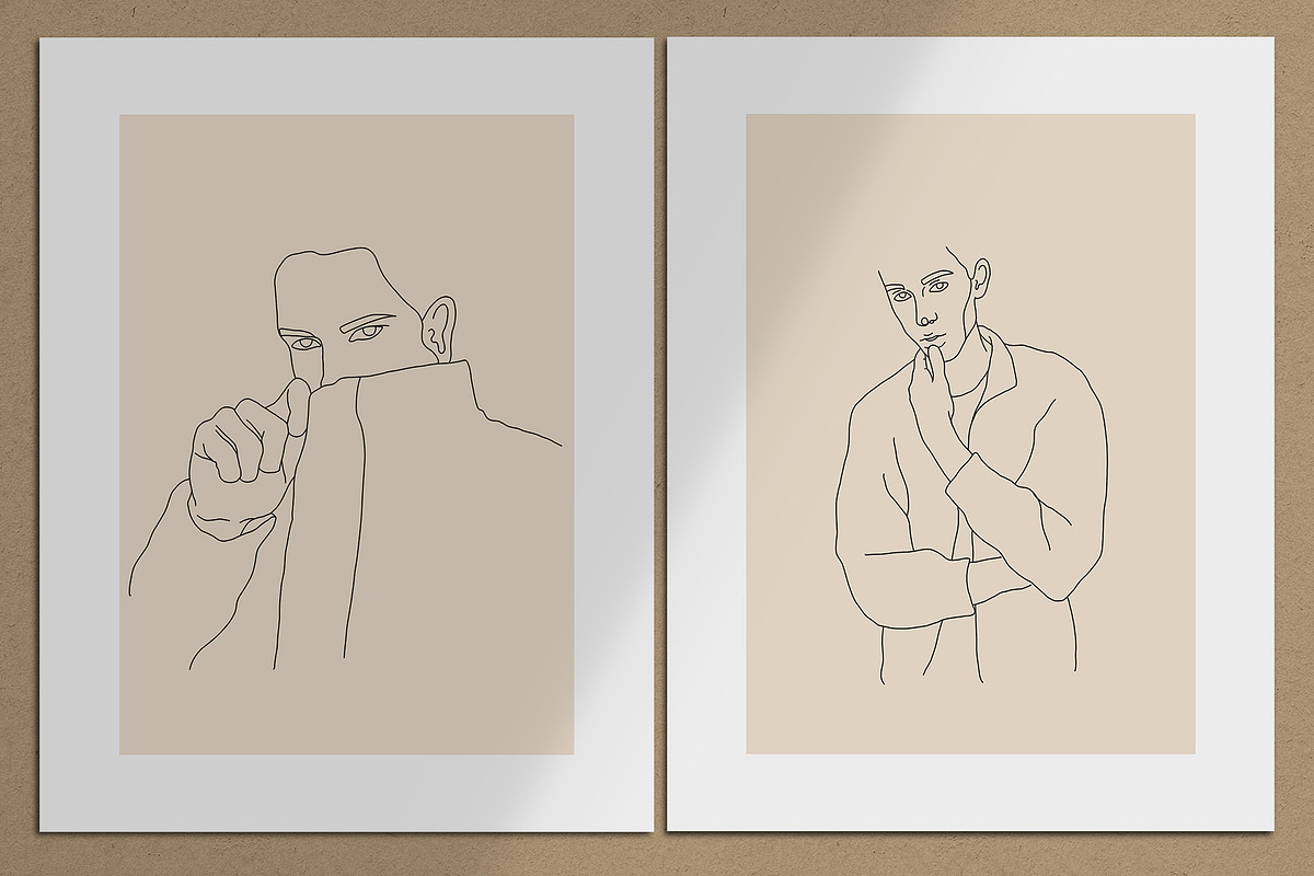 10 Boys Line Art, a Decorative Illustration by Miracles Everywhere (Photo 6 of 6)
