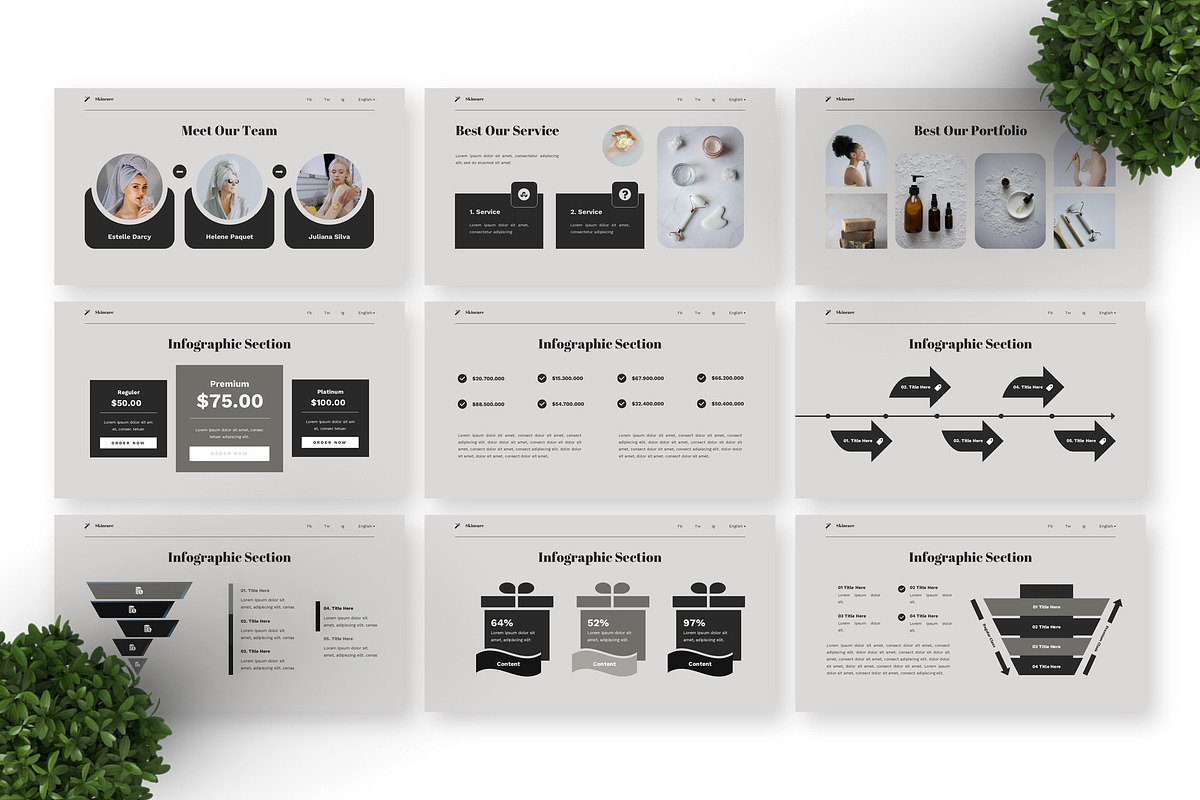 Skincare - Beauty Product Powerpoint, a Presentation Template by Deepslide Studio (Photo 6 of 6)