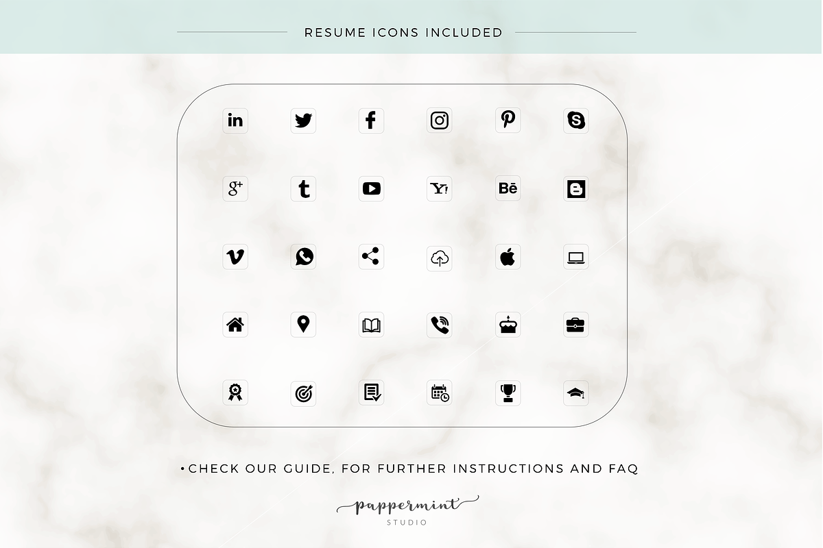 Resume CV Template & Cover Letter, a Resume Template by PAPPERMINT RESUME STUDIO (Photo 5 of 6)