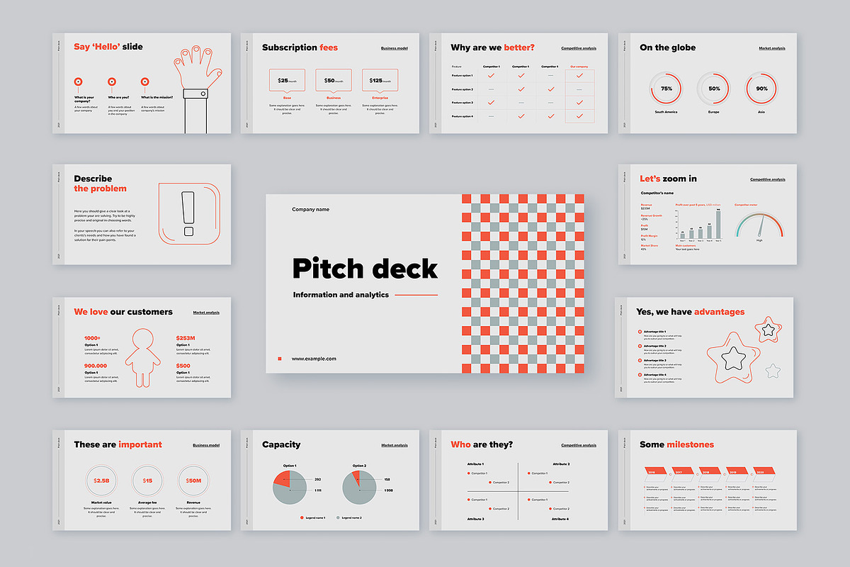 Modern Pitch Deck Presentation, a Presentation Template by Grafvish (Photo 1 of 7)
