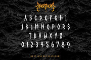 Northen (Deathcore), a Blackletter Font by Rvq Type Foundry (Thumbnail 3 of 7)