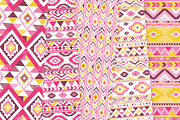 Pink and Yellow Aztec Digital Paper, a Texture Graphic by Avenie Digital (Thumbnail 4 of 4)