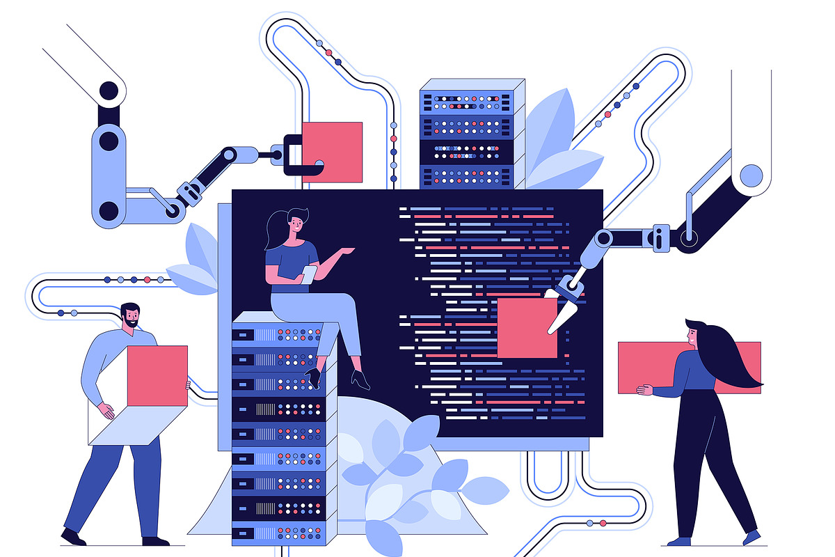 Development and software programming, a Technology Illustration by IcoMaker (Photo 2 of 10)