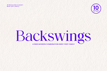 Backswings Modern Serif Family Font