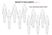 Straight Poses Expanded Pack Female, a Person Illustration by Art by Lin (Thumbnail 4 of 8)