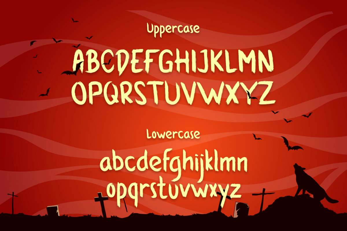 Howling Nightmare - Horror Font Styl, a Sans Serif Font by Typefactoryco (Photo 2 of 8)