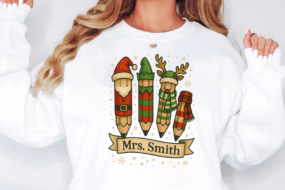Custom Tecaher Christmas Png, an Illustration by Designworld (Photo 3 of 5)