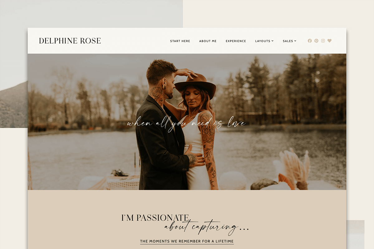 Delphine - With Elementor Pro, a WordPress Template by Pix & Hue (Photo 2 of 3)