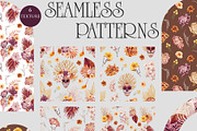 Watercolor set Dia de Muertos, a Decorative Illustration by Antikva17 (Thumbnail 8 of 10)
