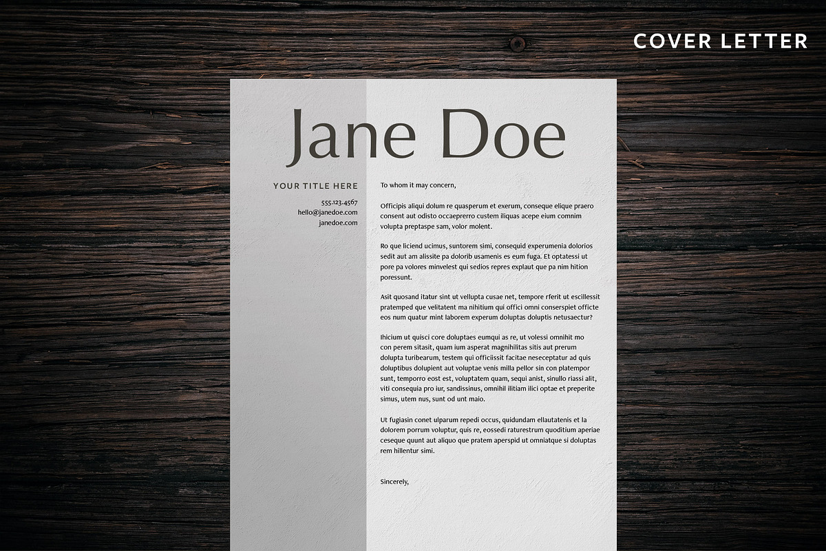 Chic Resume Template, a Resume Template by Templates by Maggie (Photo 3 of 4)