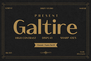 Galtire Classic Sans Serif Font