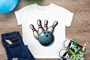 Bowling Clipart Collection, a Sport Illustration by QM_ART (Thumbnail 6 of 7)