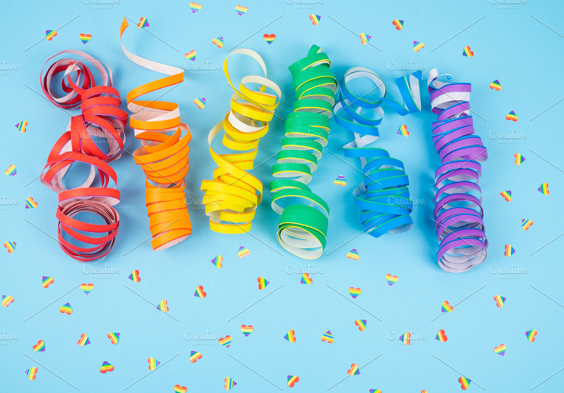 Colorful spirals. LGBTQIA culture., a Background Photo by Mineko