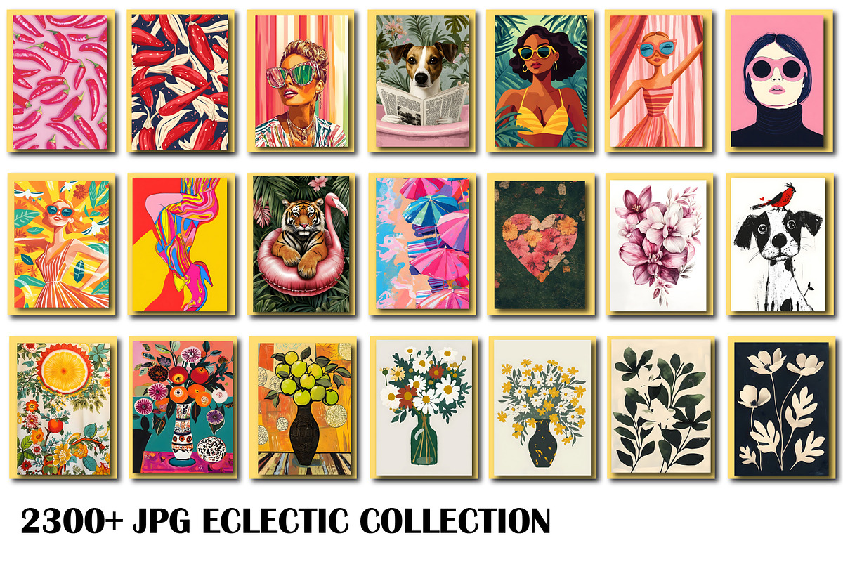 Eclectic Wall Art Collection JPG, a Wallpaper Photo by Chipshpow Graphics (Photo 3 of 9)