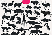Handmade Textured Animal Silhouettes, an Animal Illustration by StylishDesignMe (Thumbnail 3 of 3)