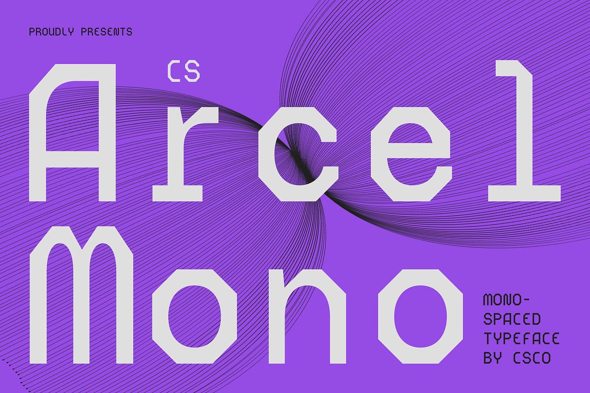CS Arcel Mono – Monospaced Font, a Sans Serif Font by Craft Supply Co. (Photo 1 of 8)