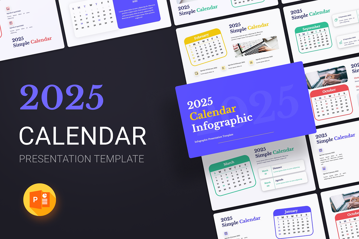 Calendar - PowerPoint Presentation, a Presentation Template by Premast (Photo 1 of 3)