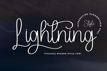 Lightning | Script Font