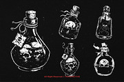 10 Bundle Dark Art Skull Potion, an Illustration by Morspective (Thumbnail 3 of 7)