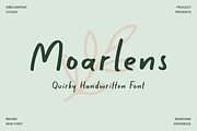Moarlens - Quirky Handwritten Font, a Handwritten Font by Sibelumpagi Studio (Thumbnail 1 of 8)