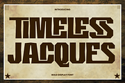 Timeless Jacques - Retro Futuristic, a Sans Serif Font by 177Studio (Thumbnail 1 of 8)