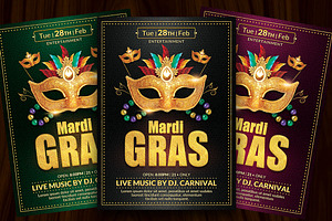 Mardi Gras Flyer Template