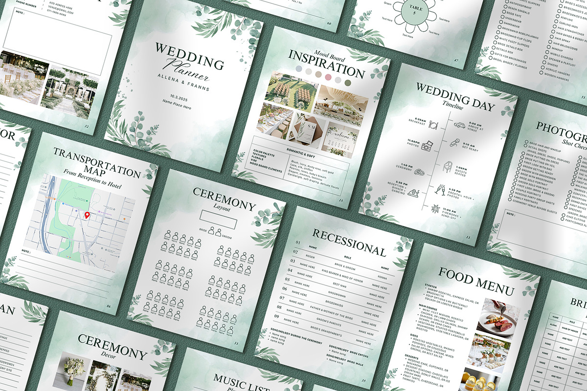 Canva Wedding Planner Template, a Presentation Template by SKY CREATION (Photo 6 of 6)