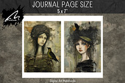 Whimsical Girl and Bird, Mixed Media, a Person Illustration by Digital Art Mahdiseño (Thumbnail 7 of 9)