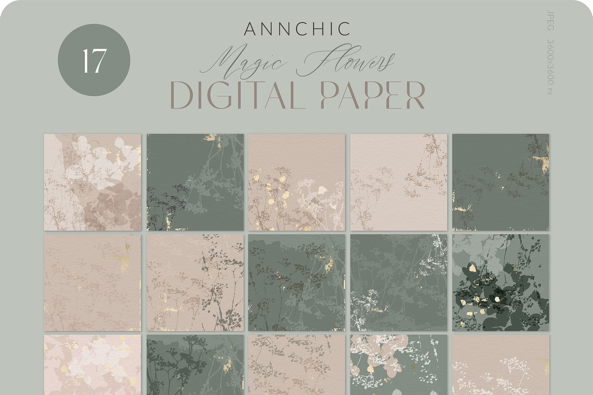 Botanical Bundle watercolor flowers, a Texture Graphic by Anna Sokol (Photo 38 of 89)