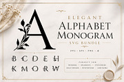 Floral Alphabet Monogram, a Decorative Illustration by Papatongartist (Thumbnail 1 of 4)