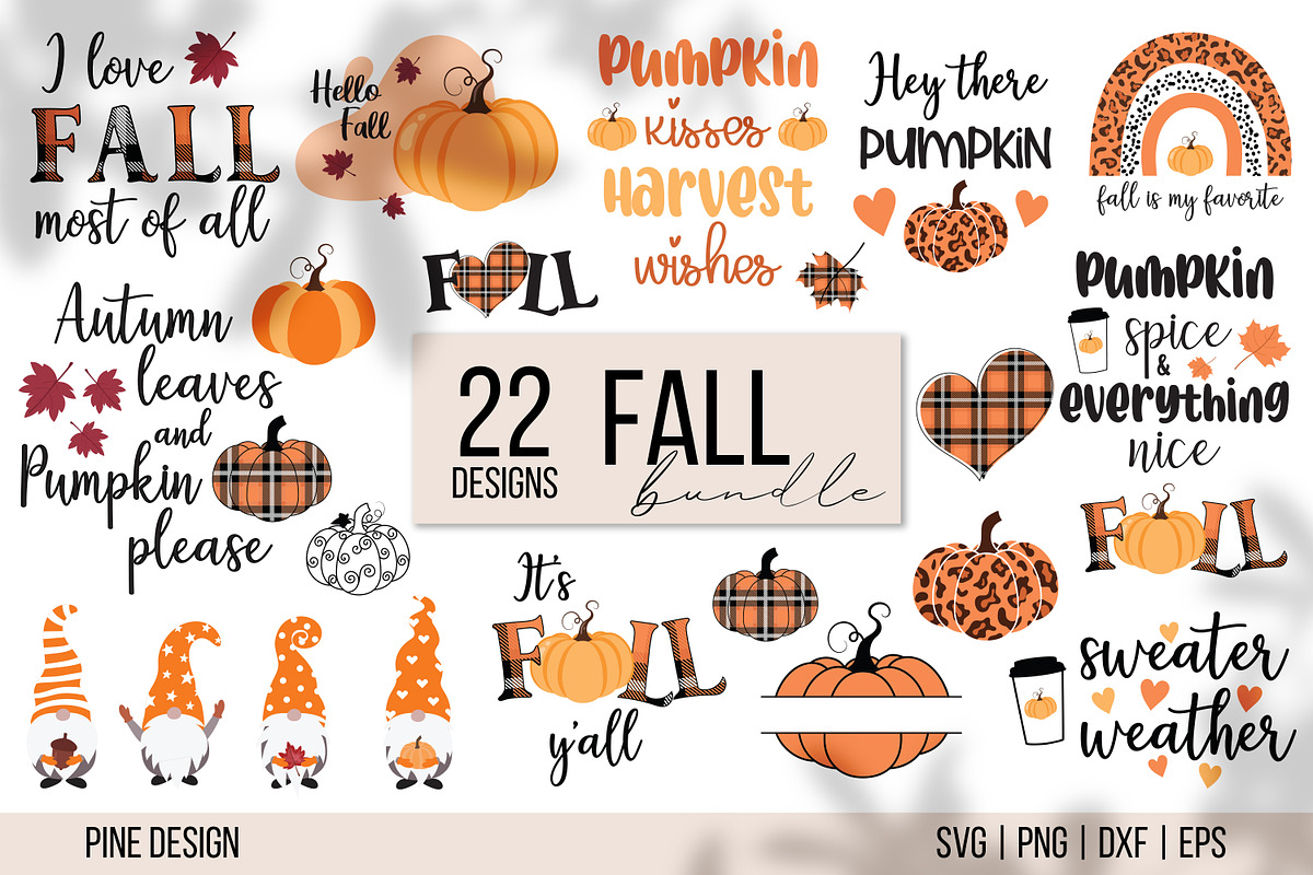 Fall SVG Bundle, an Object Graphic by Pine Design