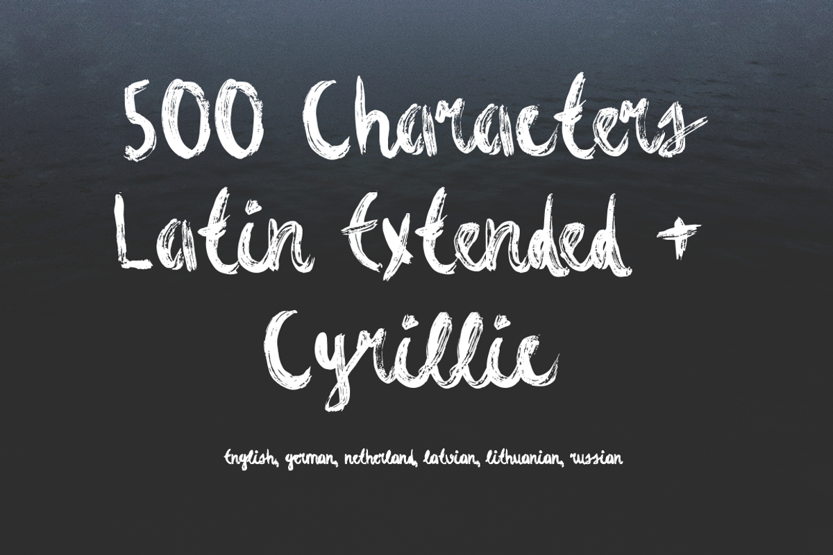 Fjord Brush Font preview 2