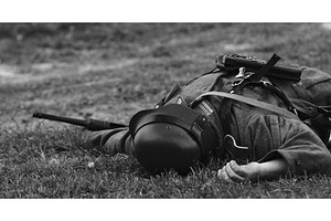 Close Up View On Re-enactor Dressed, a Graphic by Our Amazing World