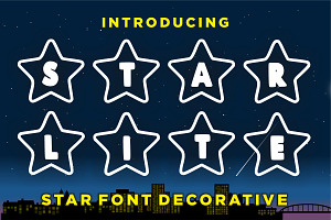 Star Lite, a Handwritten Font by Fourteen Letter