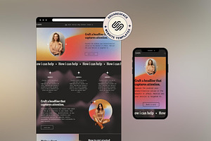 Squarespace Website template
