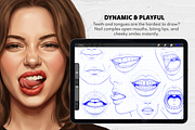 165 Procreate Lips Stamps, a Brush Add-On by Selentaori Studio (Thumbnail 7 of 11)