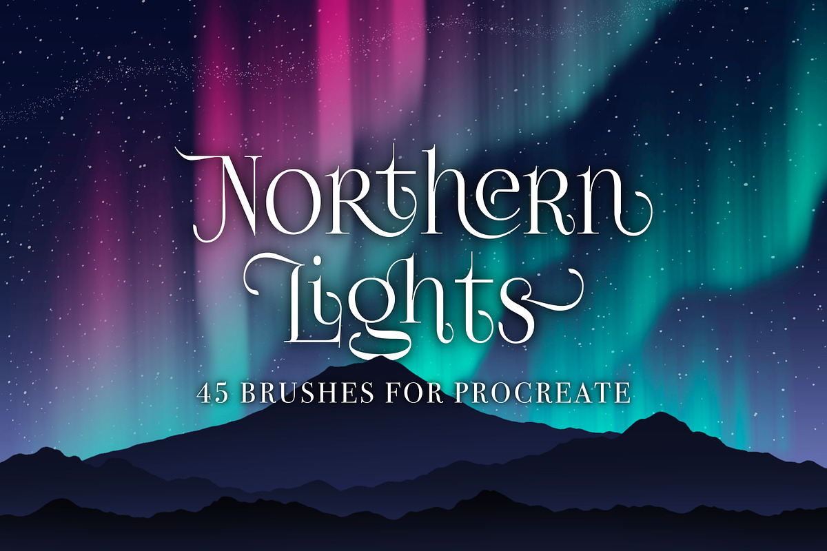 Northern Lights | Procreate Brushes, a Brush Add-On by The Creative Bix (Photo 1 of 11)