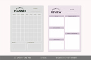 Colorful Planner Template Set, a Stationery Template by Artflorara (Thumbnail 5 of 7)