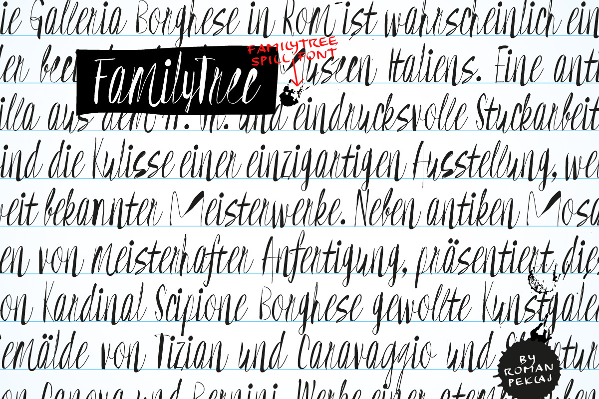 FamilyTree Font preview 4