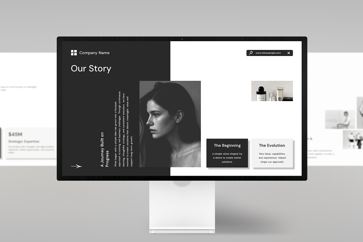 Minimal PowerPoint Template, a Presentation Template by evgenystudio (Photo 2 of 6)