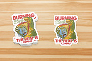 Retro Dinosaur Devouring Earth, a Branding & Logo Template by Judsart (Thumbnail 3 of 3)