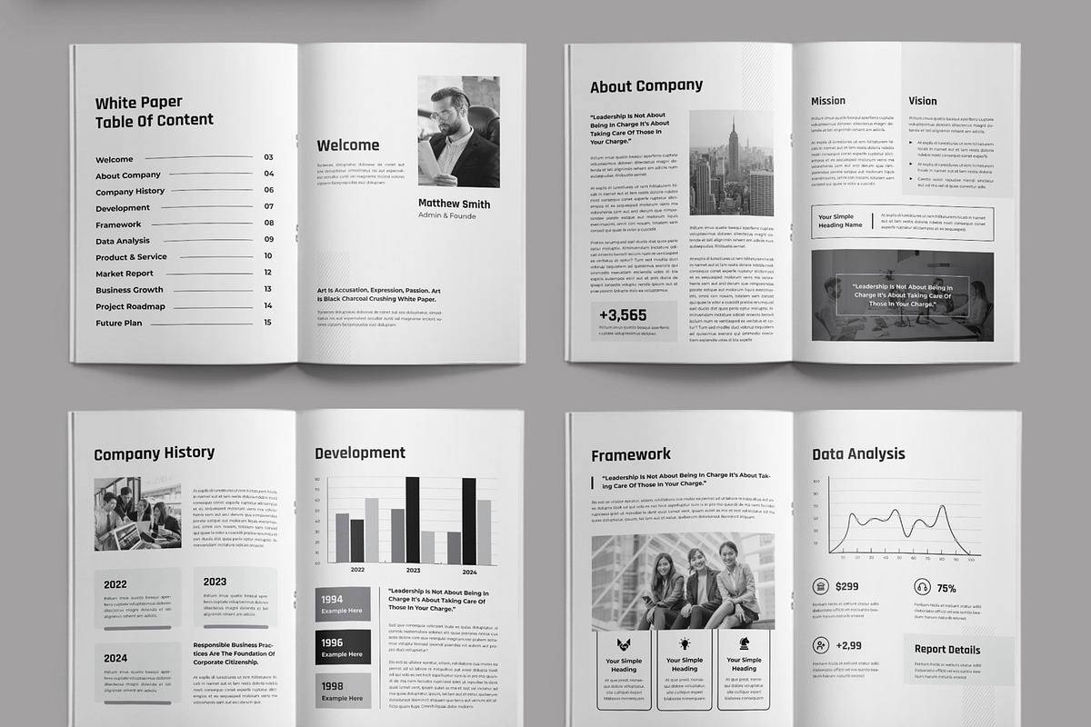 White Paper Template Design, a Brochure Template by ContestDesign (Photo 2 of 3)