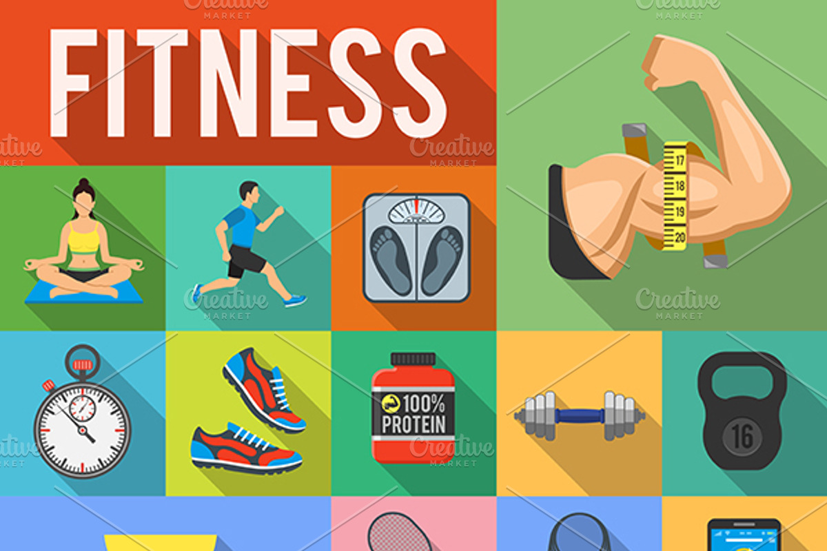 Fitness & Gym Themes, a Food Illustration by TAlex (Photo 2 of 7)